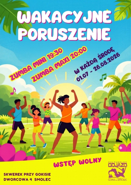 WAKACYJNA ZUMBA W SMOLCU PRZY DWORCU